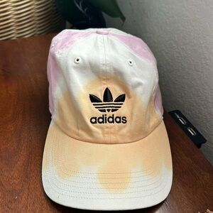Tie dye adidas hat